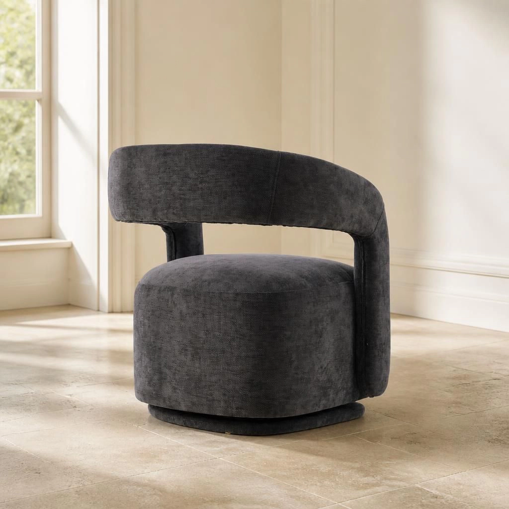GOODSILO Comfortable Chenille Upholstered Single Accent Chair