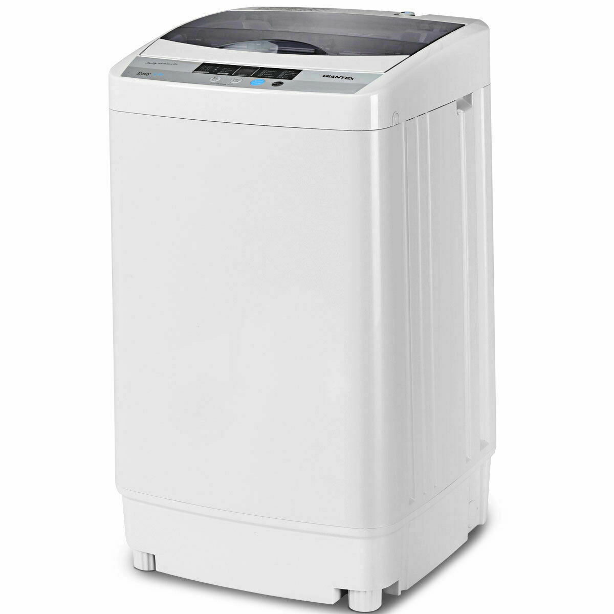 LJG 12 lbs Full-Automatic Washing Machine with 10 Wash Programs