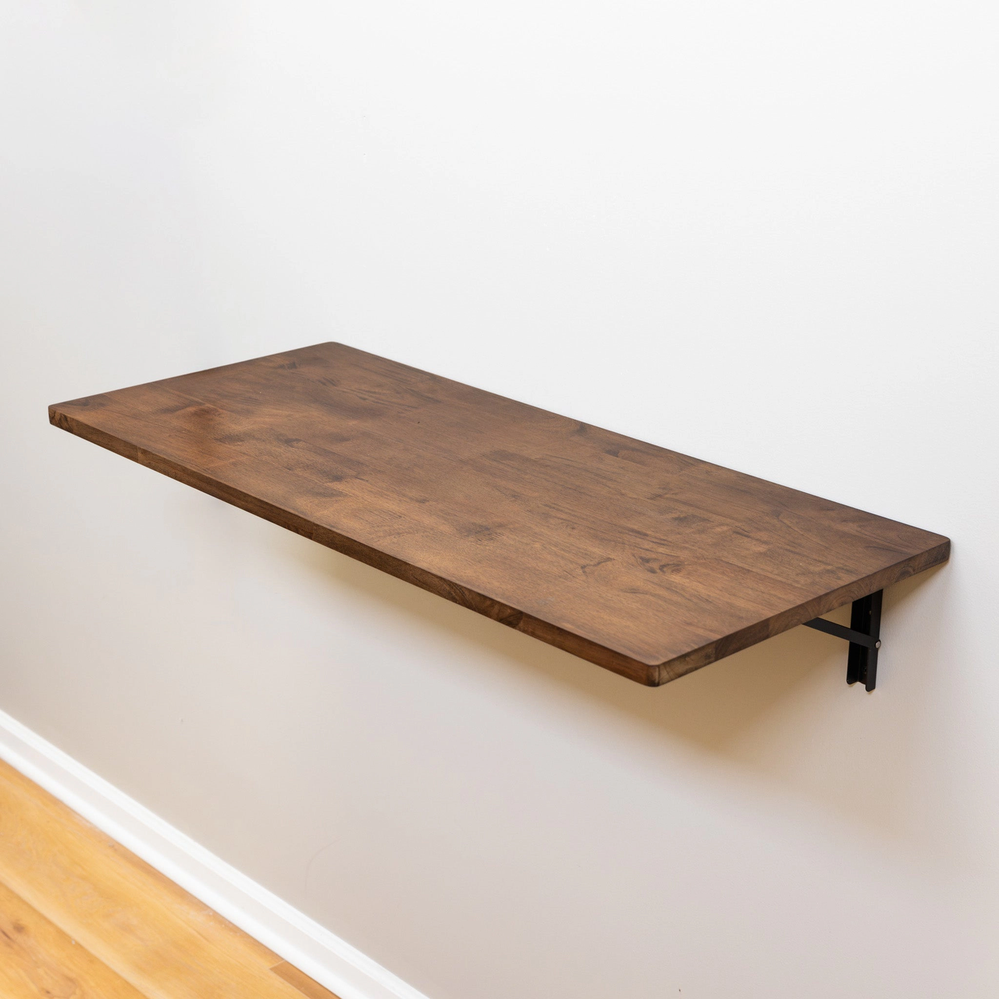 StoreYour Wakefield Foldable Workbench, Dark Wood Tabletop with Black Hardware, Heavy-Duty Table