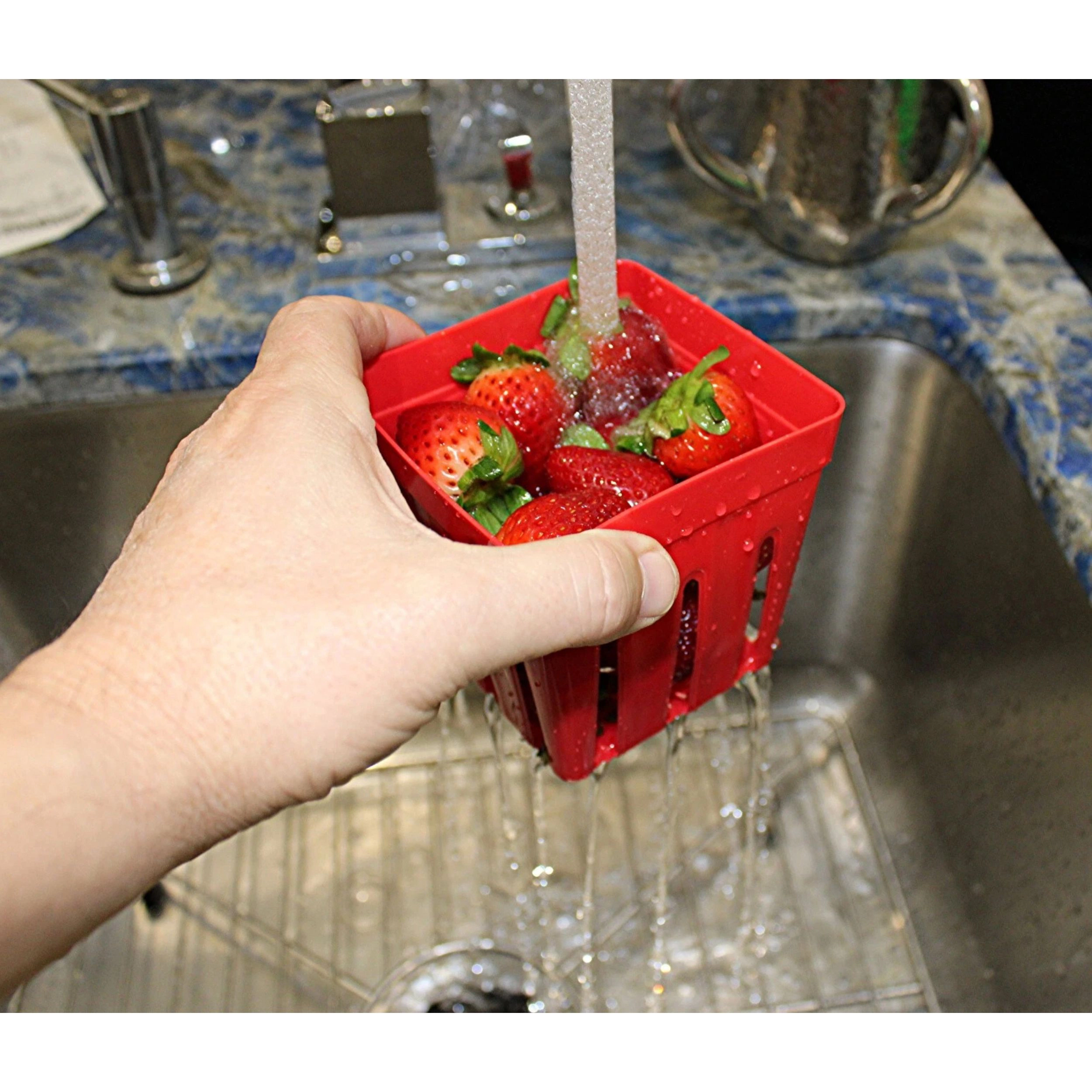 Home Collection Fruit & Vegetable Saver Storage Container with Removable Colander