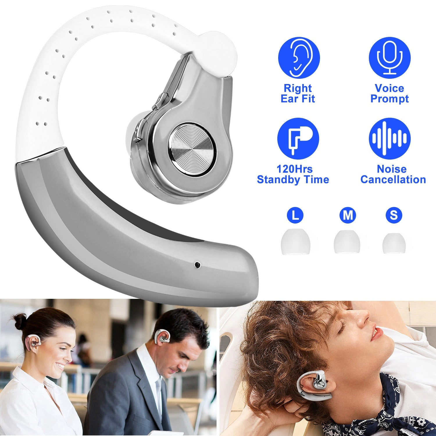 GBruno Wireless In-Ear Earpiece With Microphone