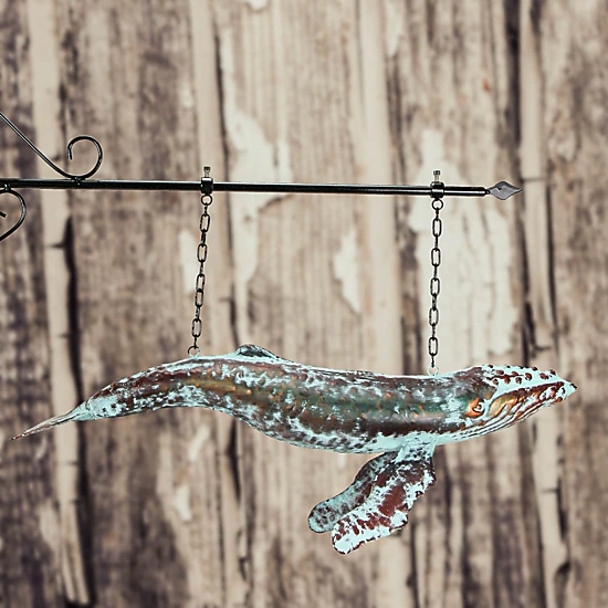 Contrast Metal Verdigris Copper Whale Wall Bracket Hanging Sculpture ...