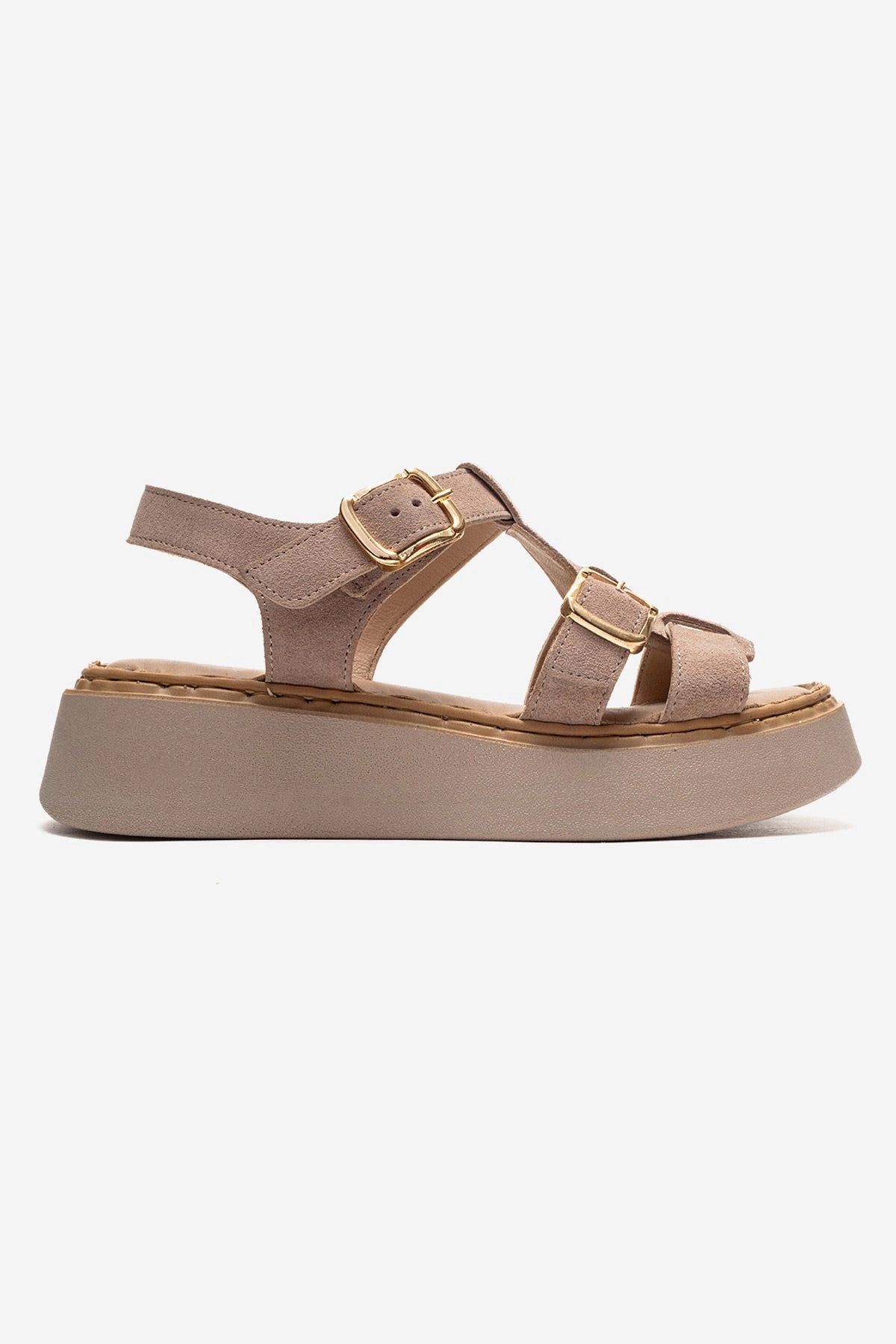Forever & Always Womens Loin Leather Platform Sandals