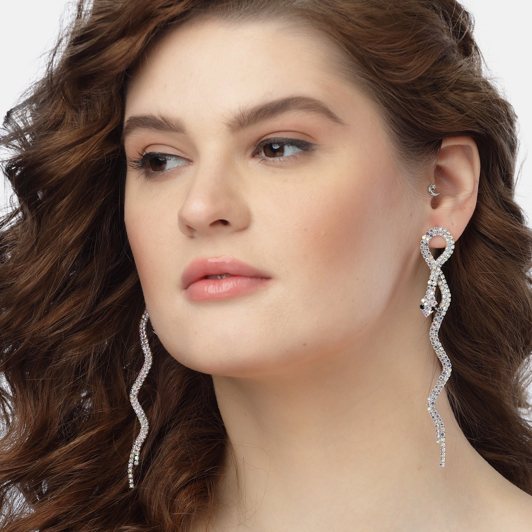 AGP PARIS Womens Serpent Drop Earrings