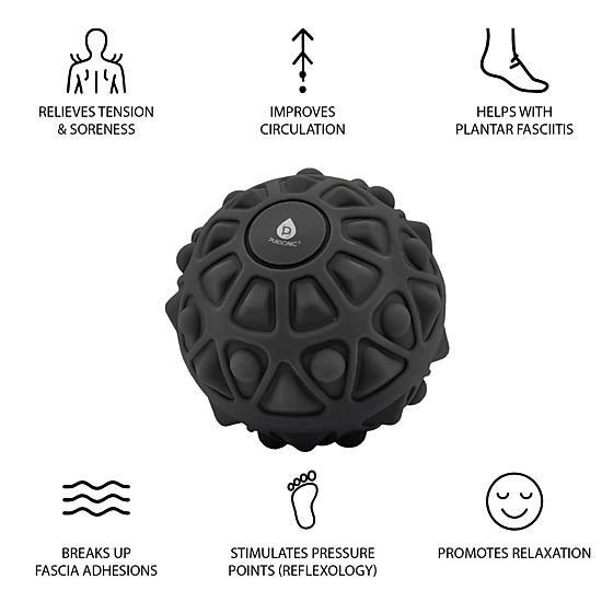Pursonic Unisex Muscle Recovery Bundle – Deep Tissue Massage Gun & Vibrating Massage Ball