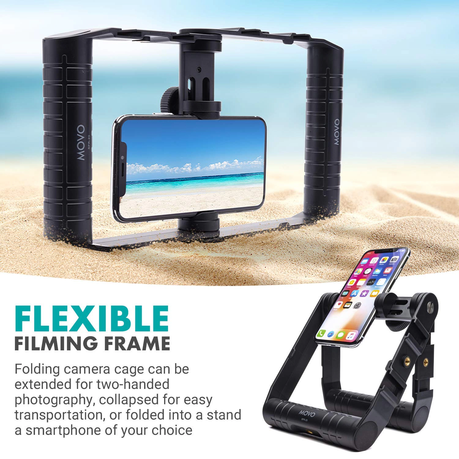 Movo SPR-20 Foldable Smartphone Video Rig Cage