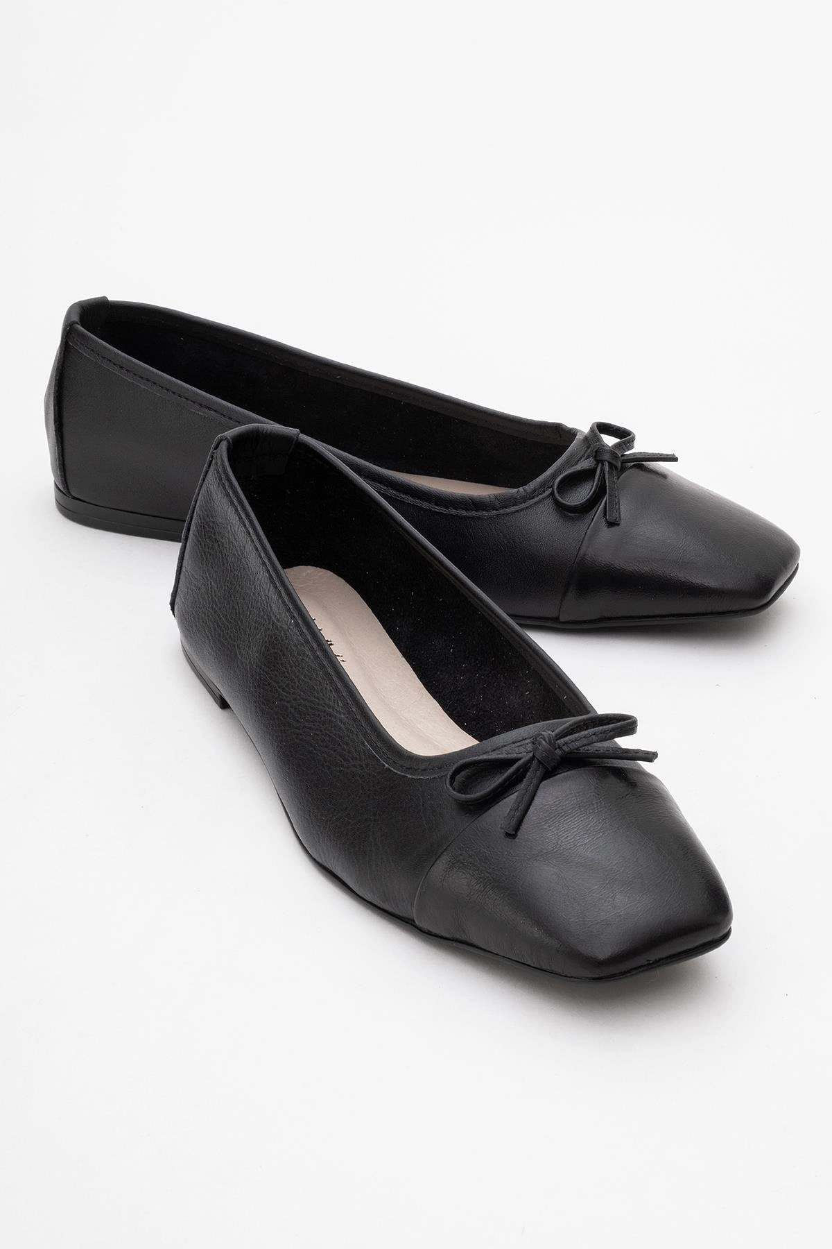 Forever & Always Womens Rony Leather Ballet Flats