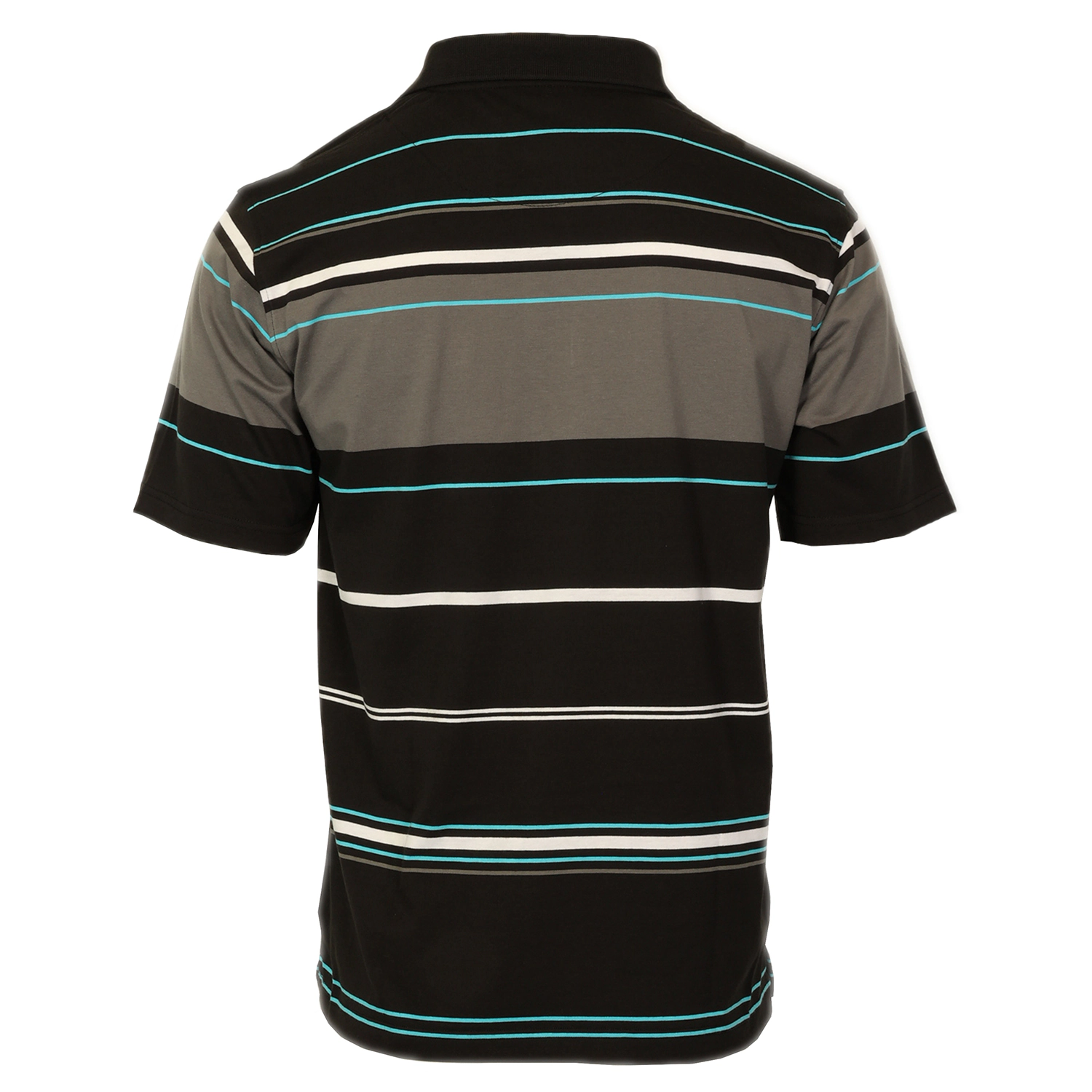 Gioberti Mens Multiple Stripe Polo Shirt With Pocket - Short Sleeve Yarn Dye