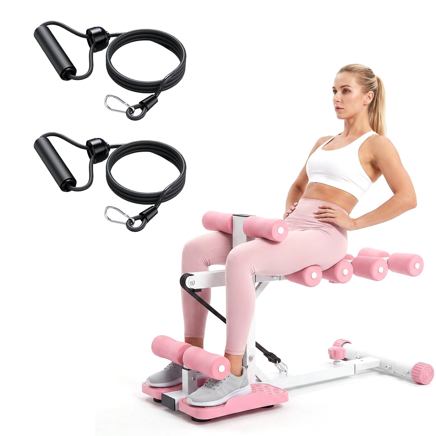 GBruno Adjustable Deep Squat Machine With Bands