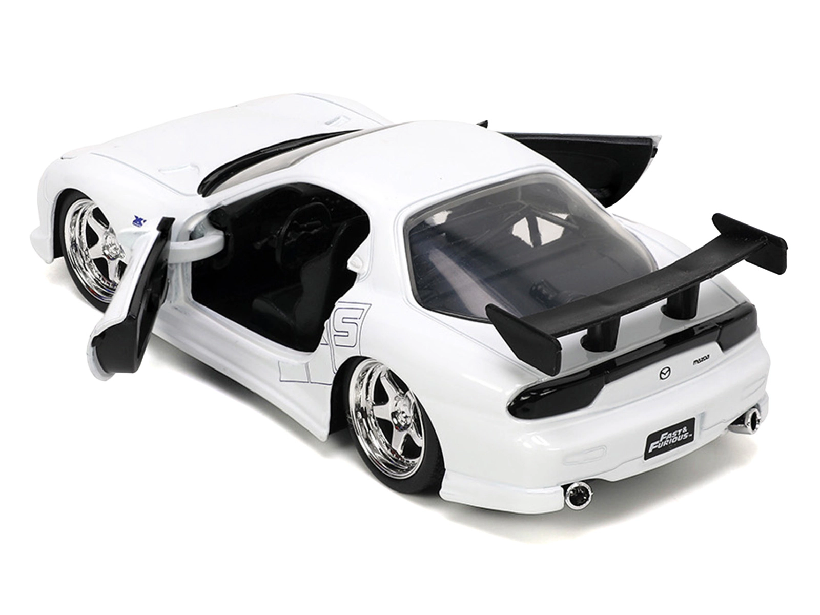 Jada Collectible 1993 Mazda Rx-7 "Hks" White "The Fast And Furious" (2001) Movie "25 Years Of & Series
