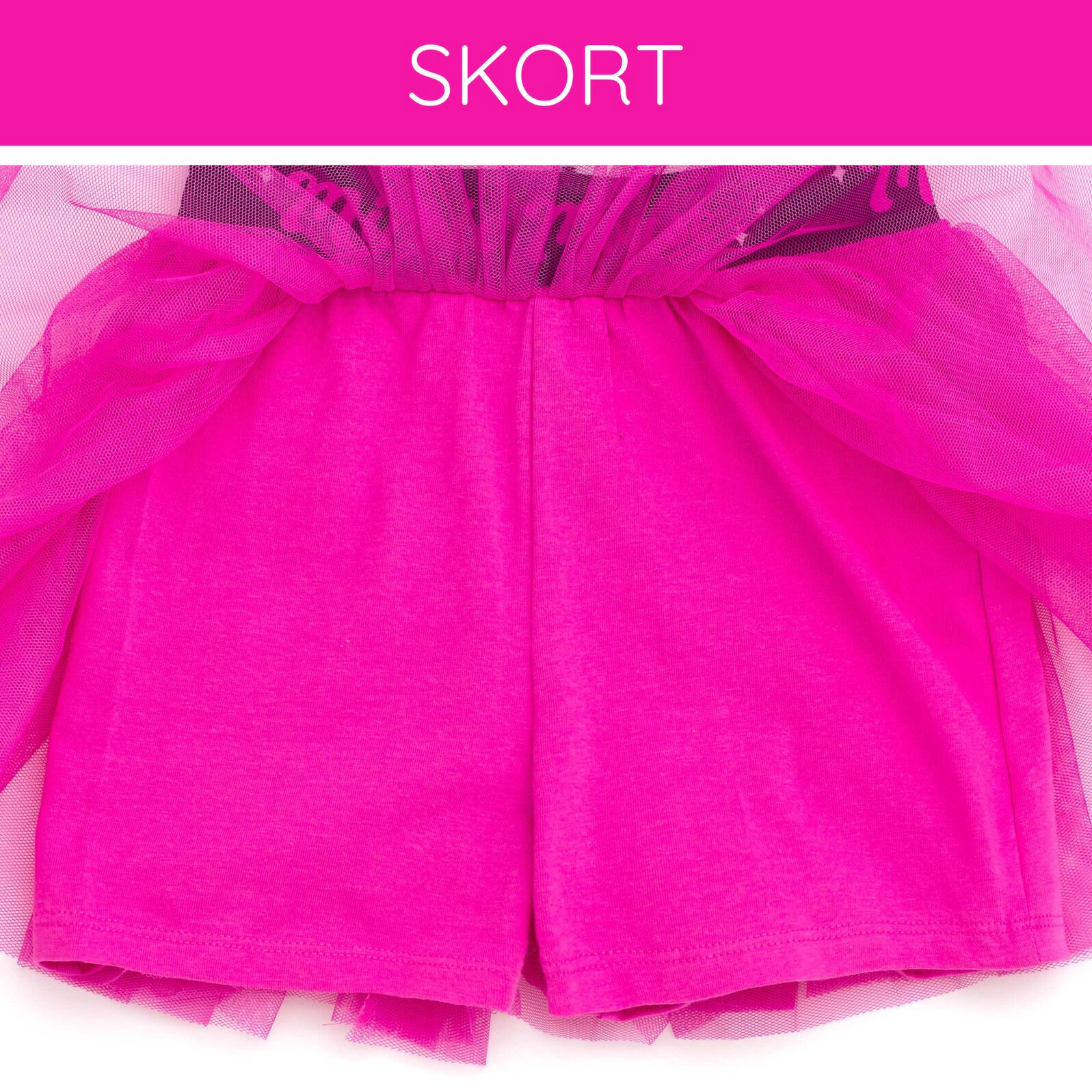 Disney Girls' 2-Piece T-Shirt and Tutu Skort Set