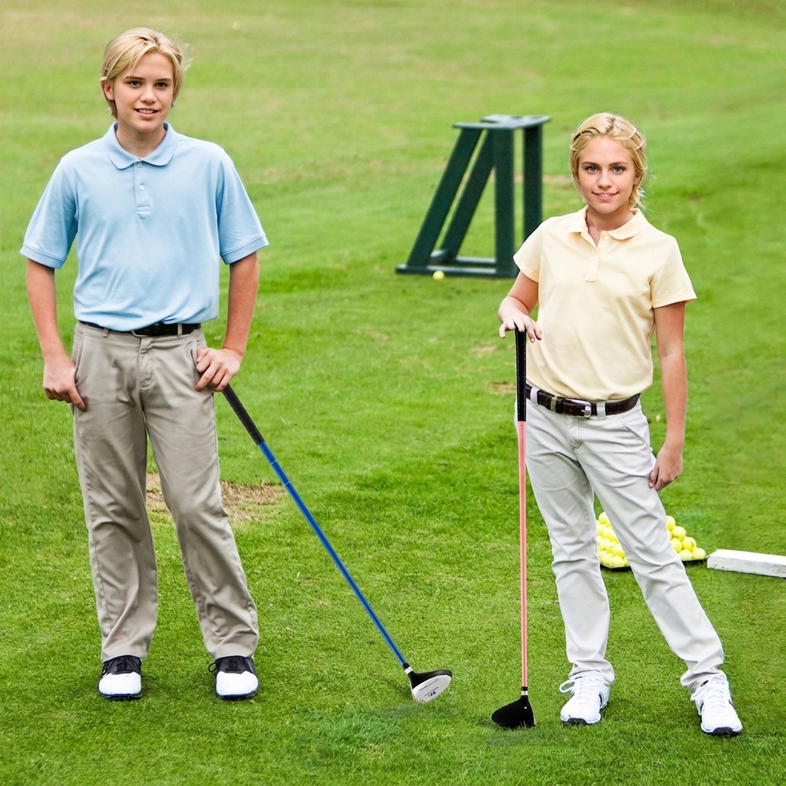 38-in Junior 3 Fairway Wood Golf Club Kids Ages 11-14 165cc Aluminum Head 15-Degree Loft Fiberglass Shaft Pink