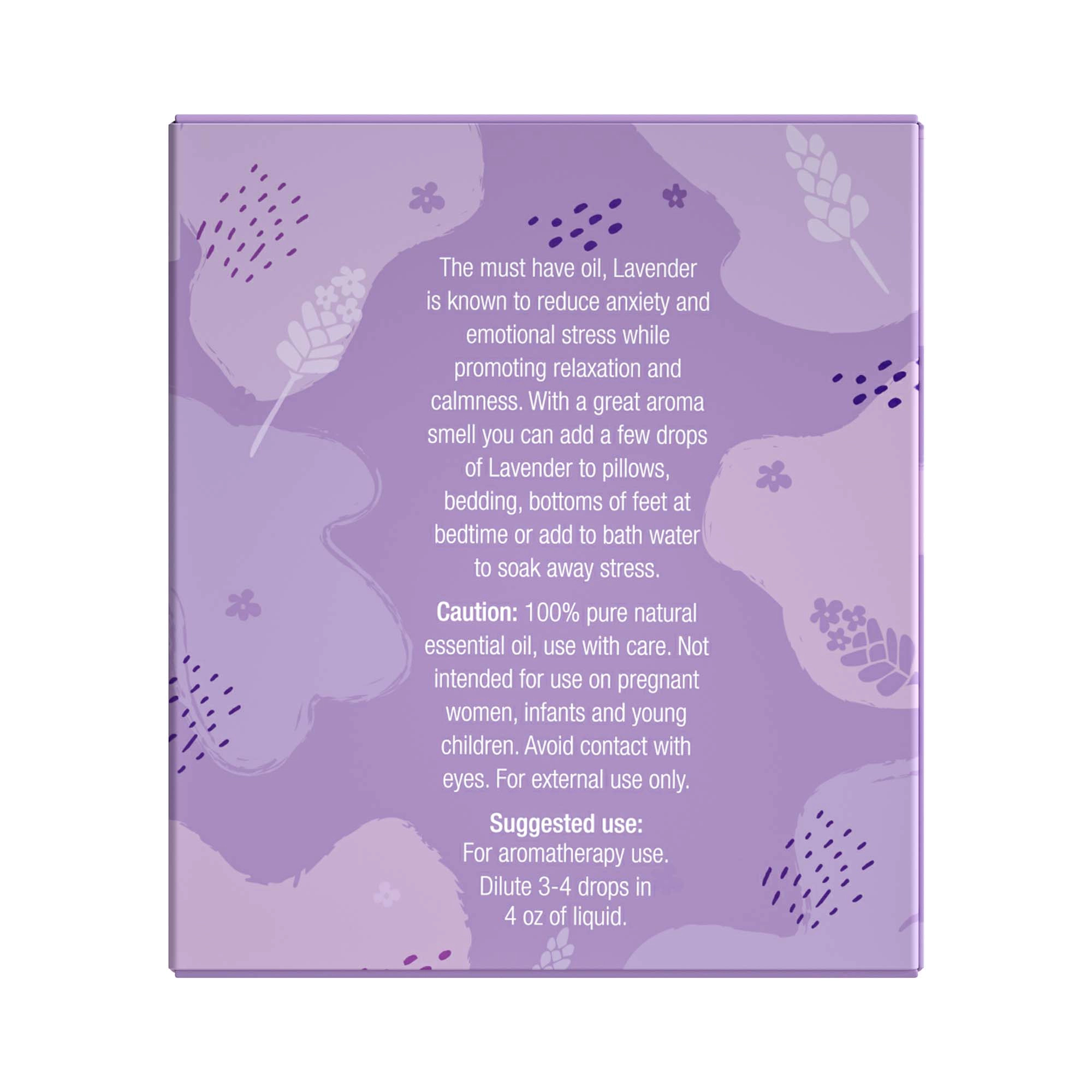 Pursonic Unisex 100% Natural Lavender Essential Oils, Pro Therapeutic Grade - 2 Count 30ML Each
