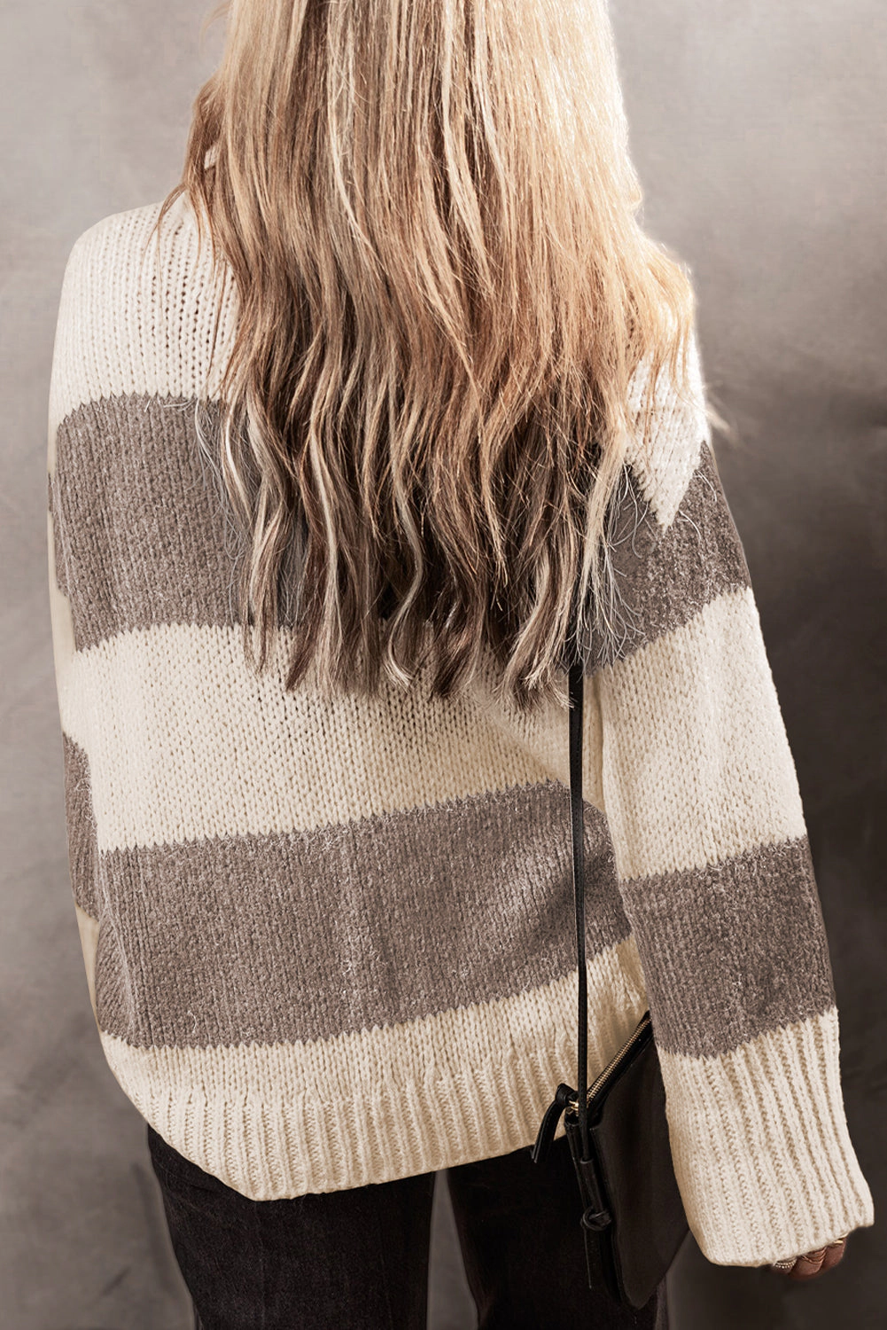 Threaded Pear Women's Livia Colorblock Loose Pullover Sweater