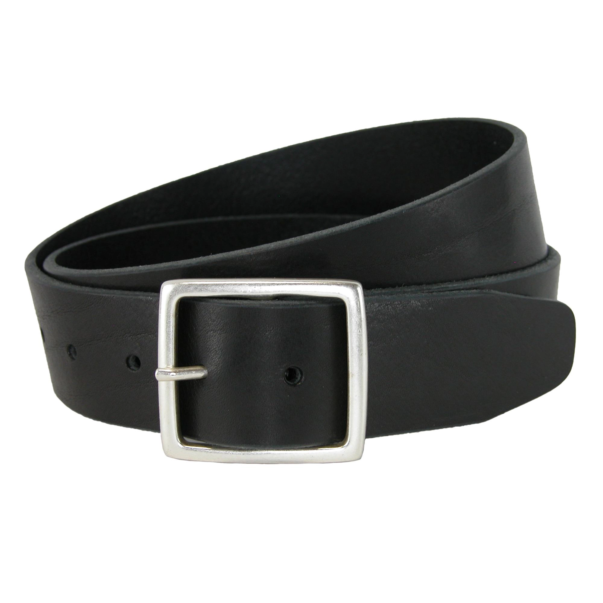 CrookhornDavis Men's Douglas Center Bar Pull Up Casual Leather Jean Belt