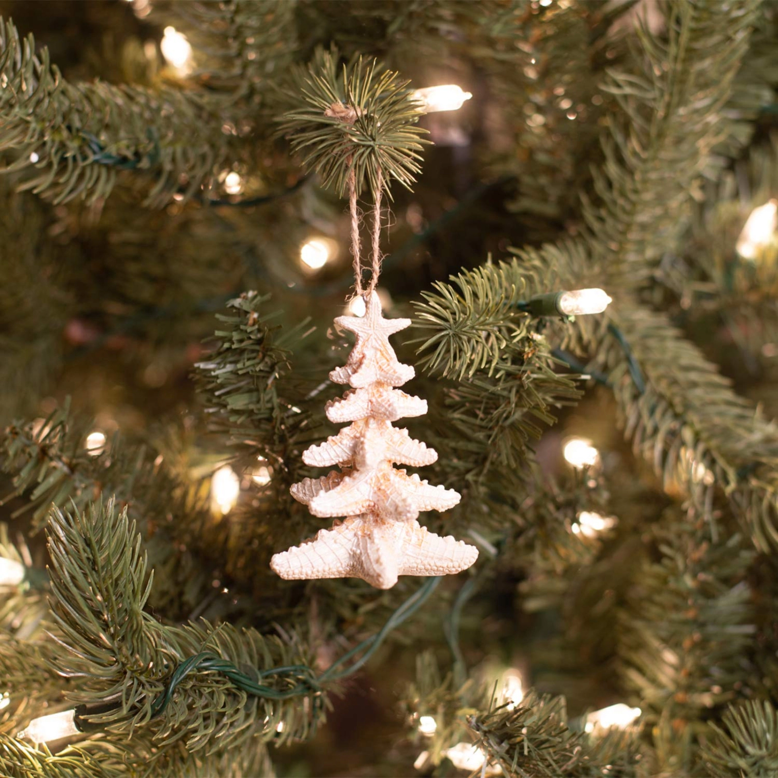 Ganz Starfish Tree Natural Brown 4 x 3 Resin Stone Decorative Hanging Ornament