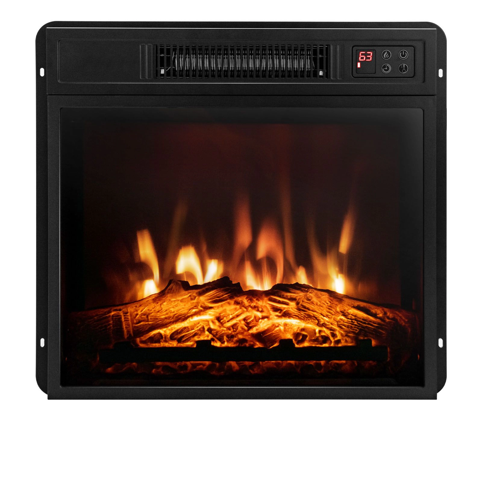 SlickBlue Electric Fireplace Insert for TV Stand or Cabinet, 18/23 Inch, 1400W, Adjustable Flame