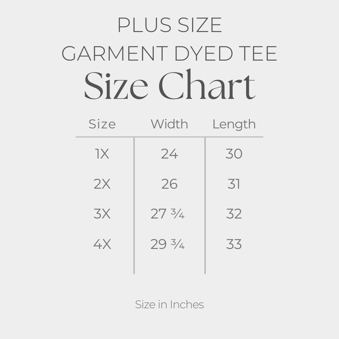 Simply Sage Market - Blue Strong Like A Mother Women's Plus Sized Garment Dyed Graphic T-Shirt
