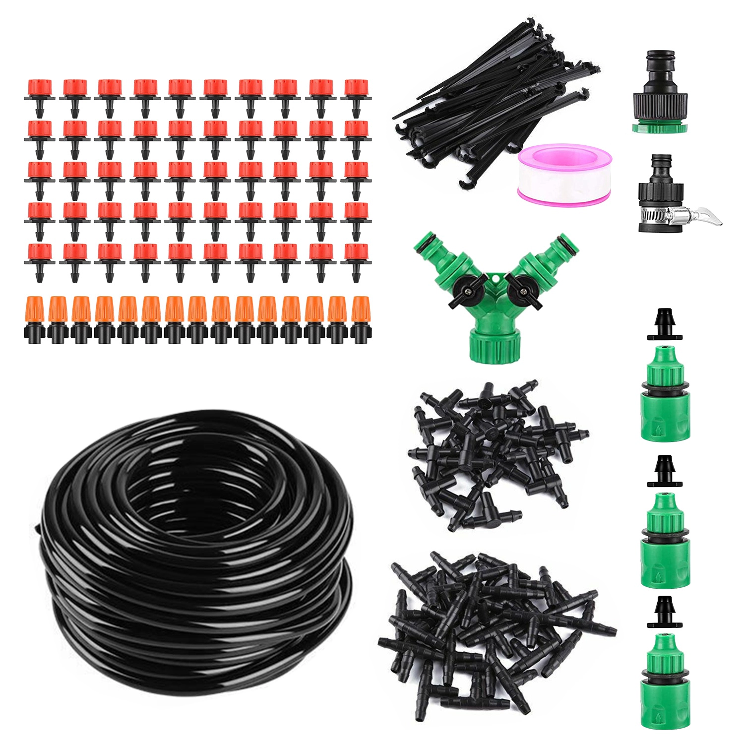 GBruno 164ft Drip Irrigation System Kit