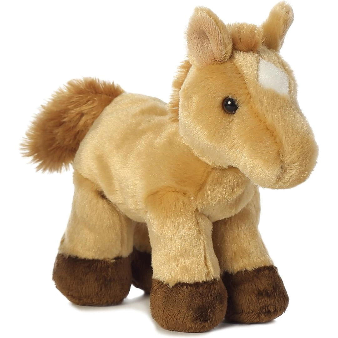 Aurora Mini Flopsie Prancer Tan Horse 8-Inch Stuffed Animal Plush