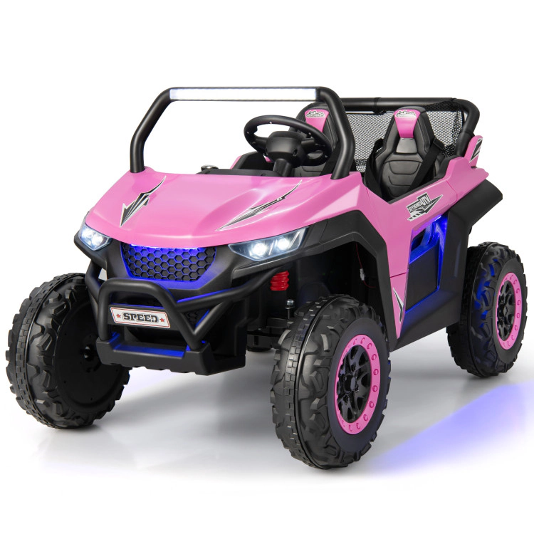 Hivvago 12V 2-Seater Kids Ride on UTV with Slow Start Function Music