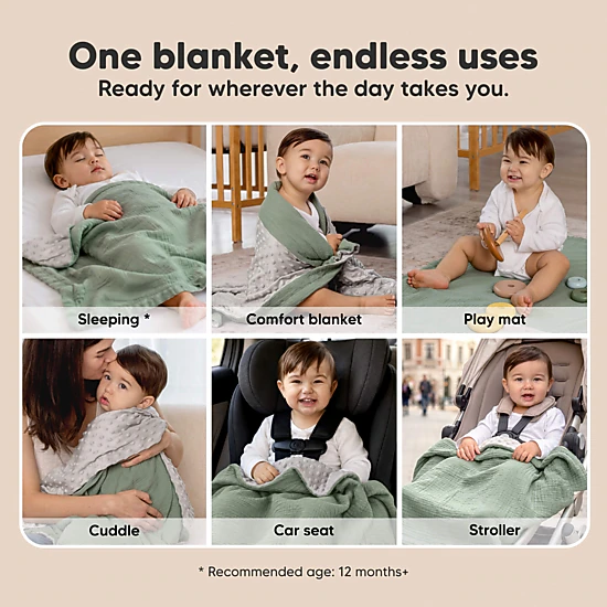 KeaBabies Lyra Minky Baby Blanket for Newborn Boys, Girls, Toddler, 35x25