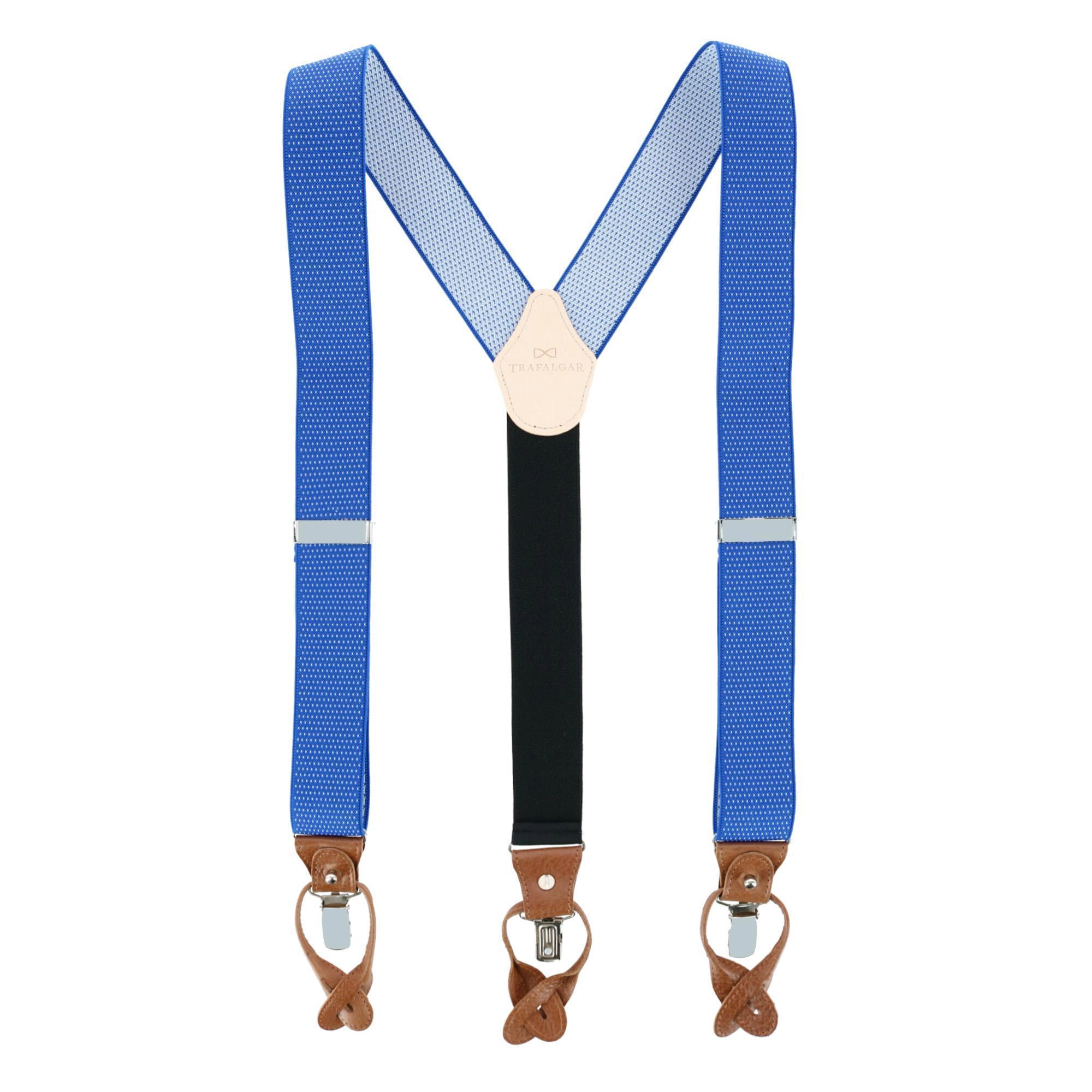 Trafalgar Men's Napier Elastic Convertible End Suspenders