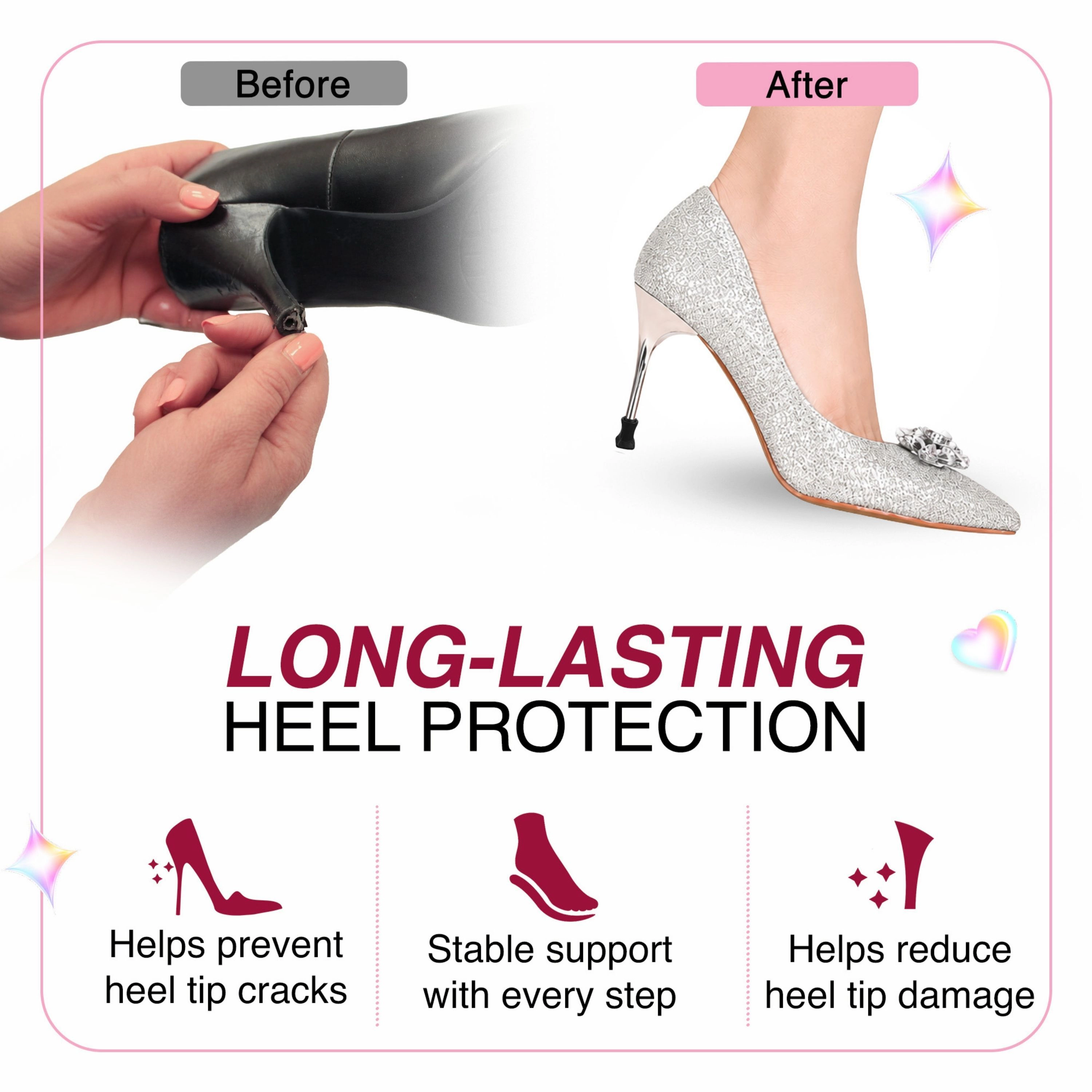 LECHERY Women's 3 Pairs Hourglass Heel Protectors