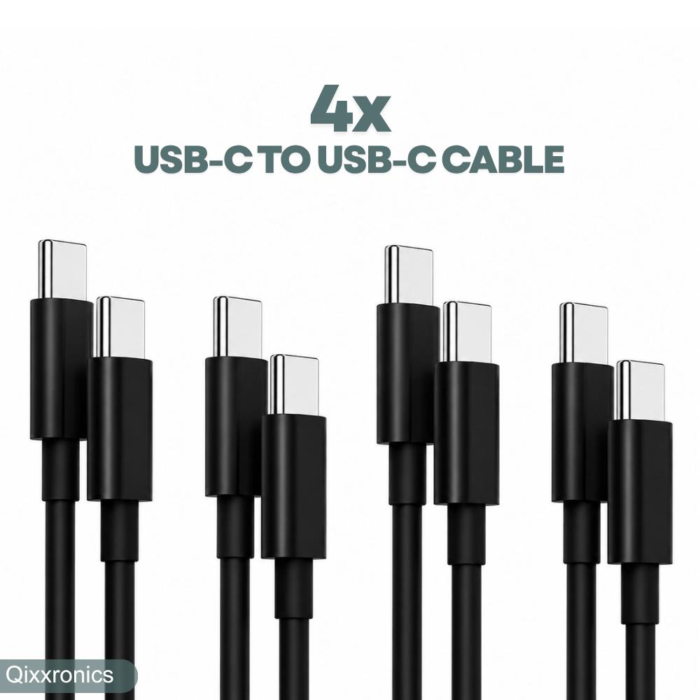 Qixxronics 6ft USB-C to Cable 4PCS, Charge & Data Sync for Samsung Galaxy S26 S25 S24, Z Flip 7 6 5, Fold 5