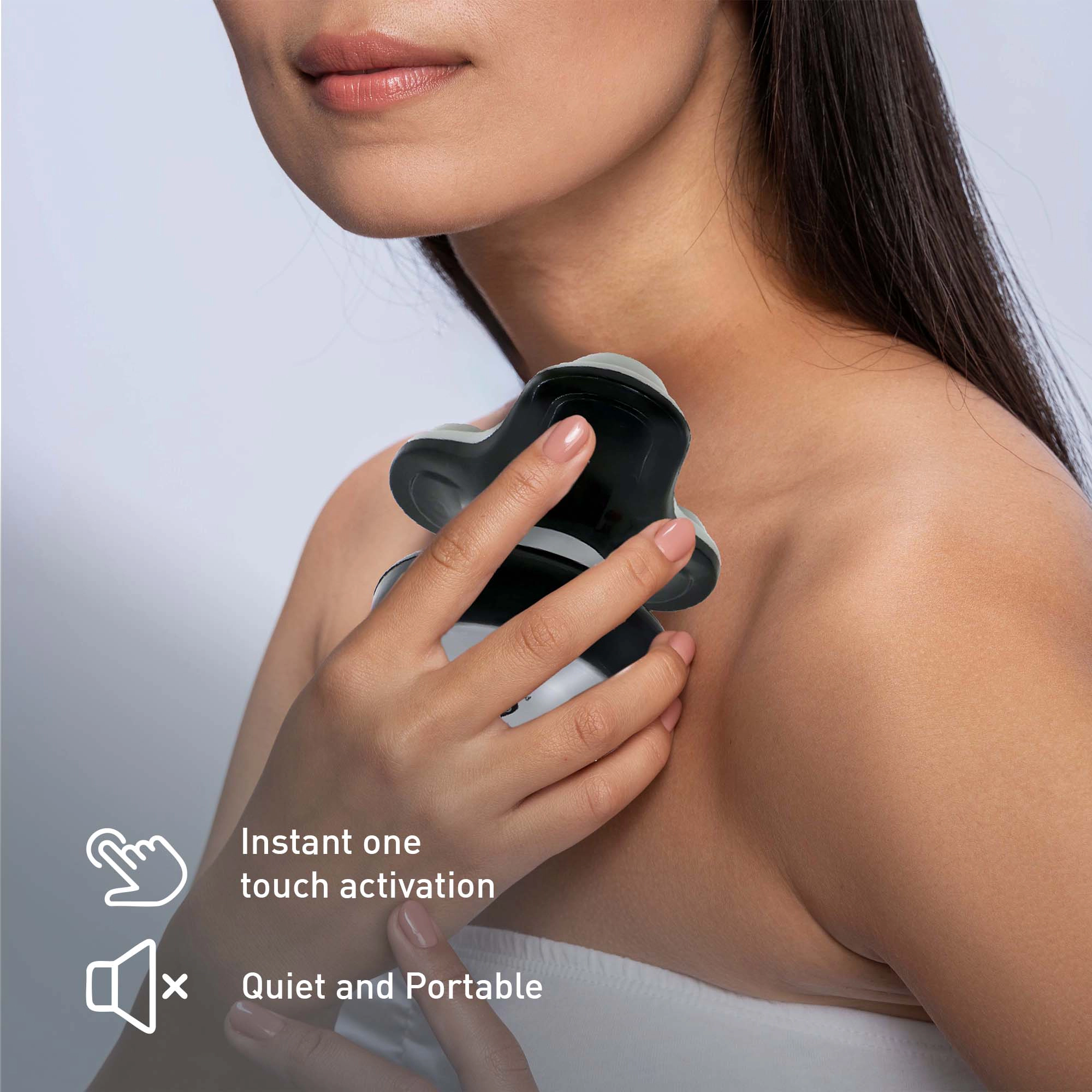 Pursonic Unisex Relaxation Massage Bundle: Palm-Shaped Massage Glove & Handheld Electric Sport Massager
