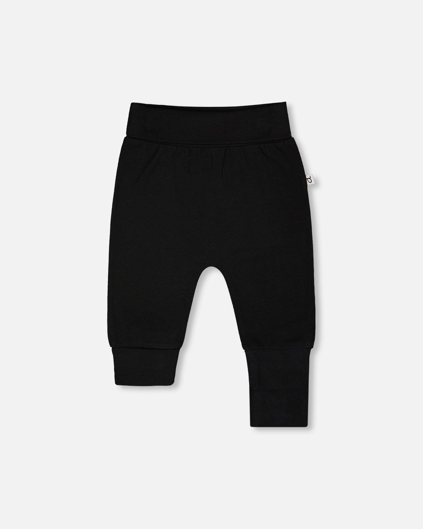 Deux par Deux Boys Organic Cotton Jersey Foldover Waist Evolutive Pants