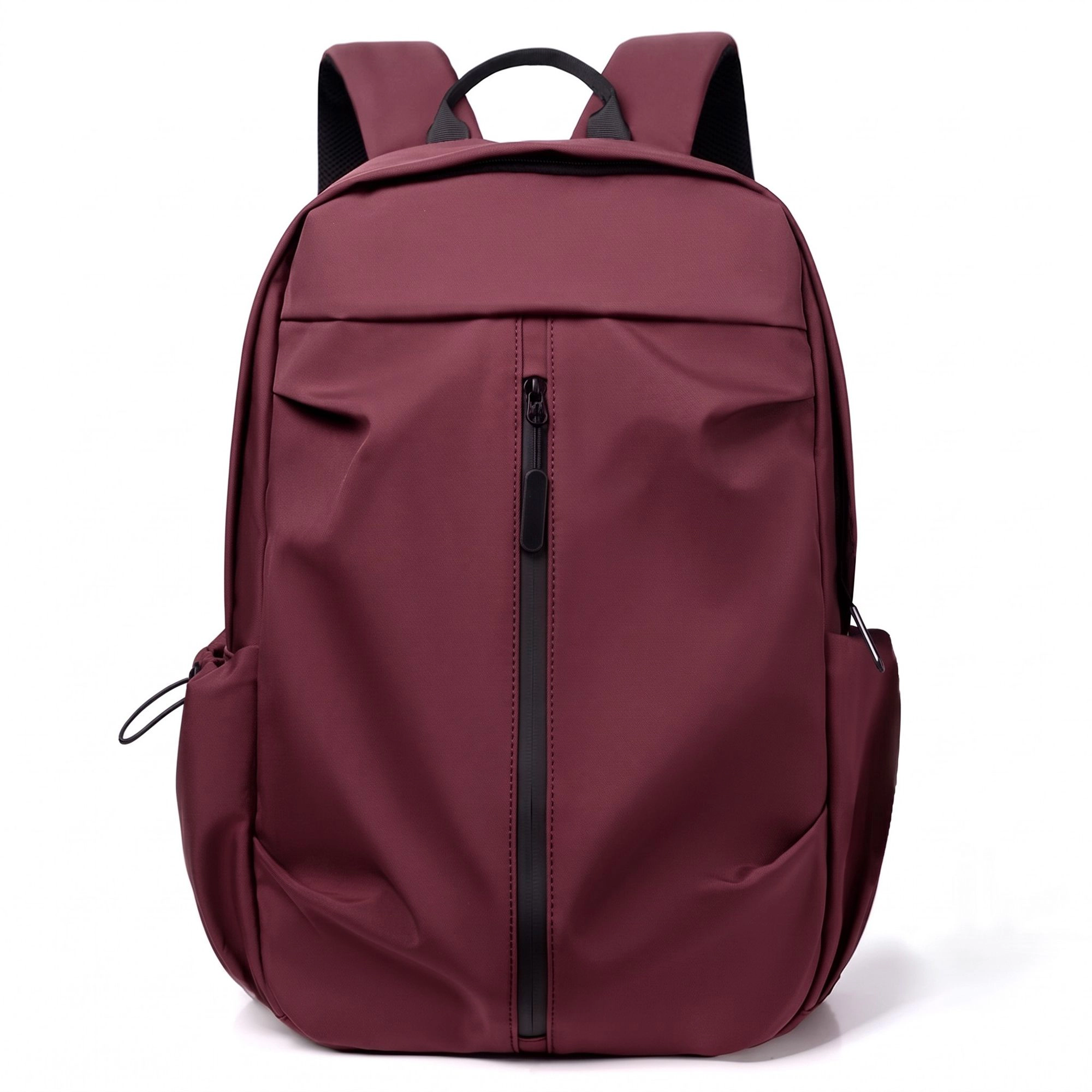 Alilang Women's Lightweight Laptop Backpack with Vertical Front Zip Pocket Side Pockets and Adjustable Padded Straps