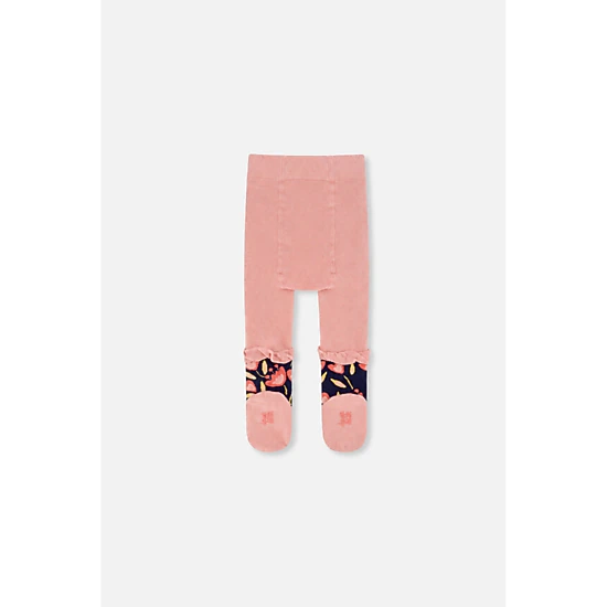 Deux par Deux Girls Frilled Tulip Knit Tights