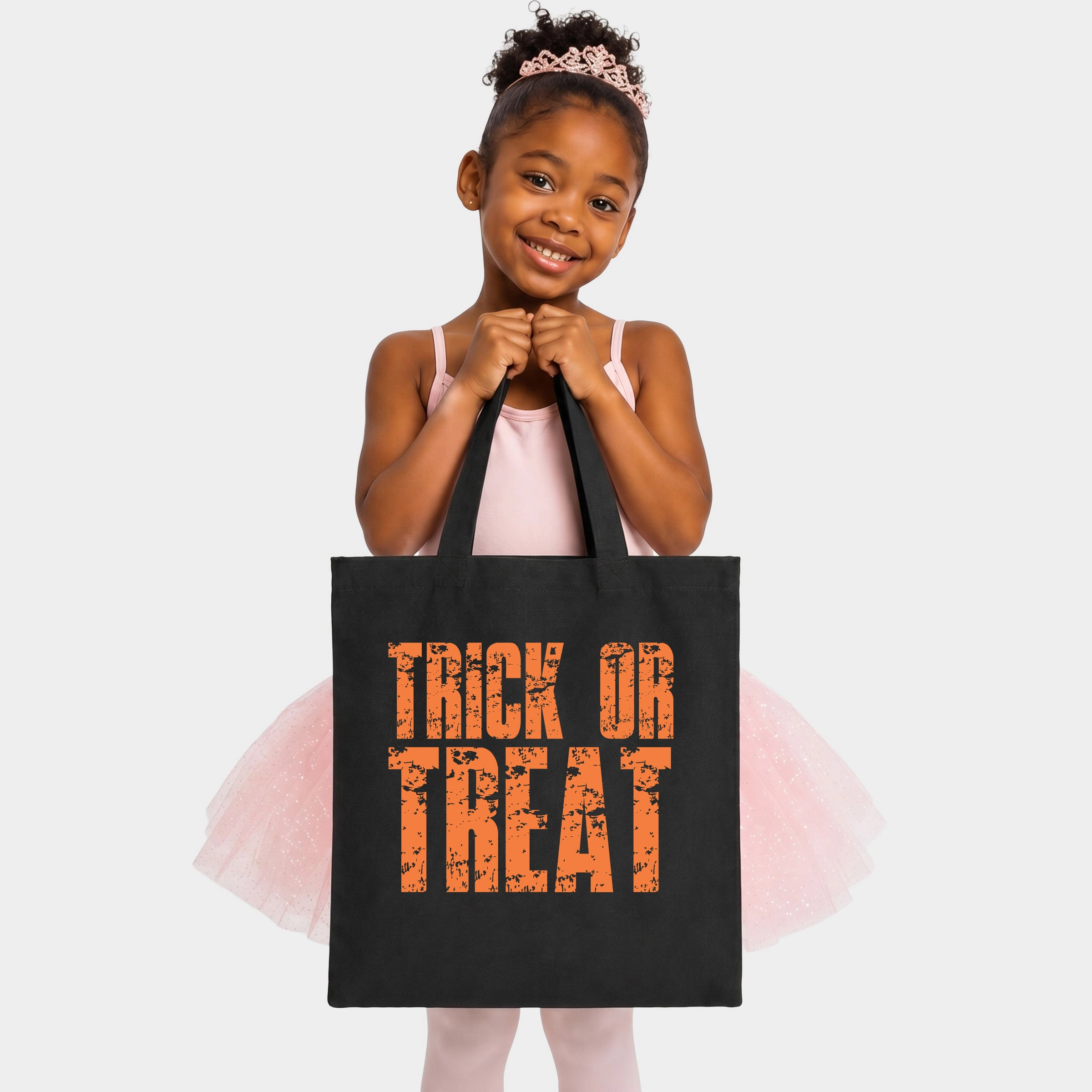 Simply Sage Market - Canvas Tote Trick or Treat Block Distressed