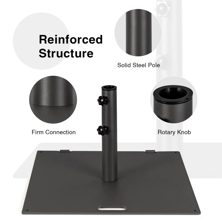 Hivvago 24" Square Patio Umbrella Base