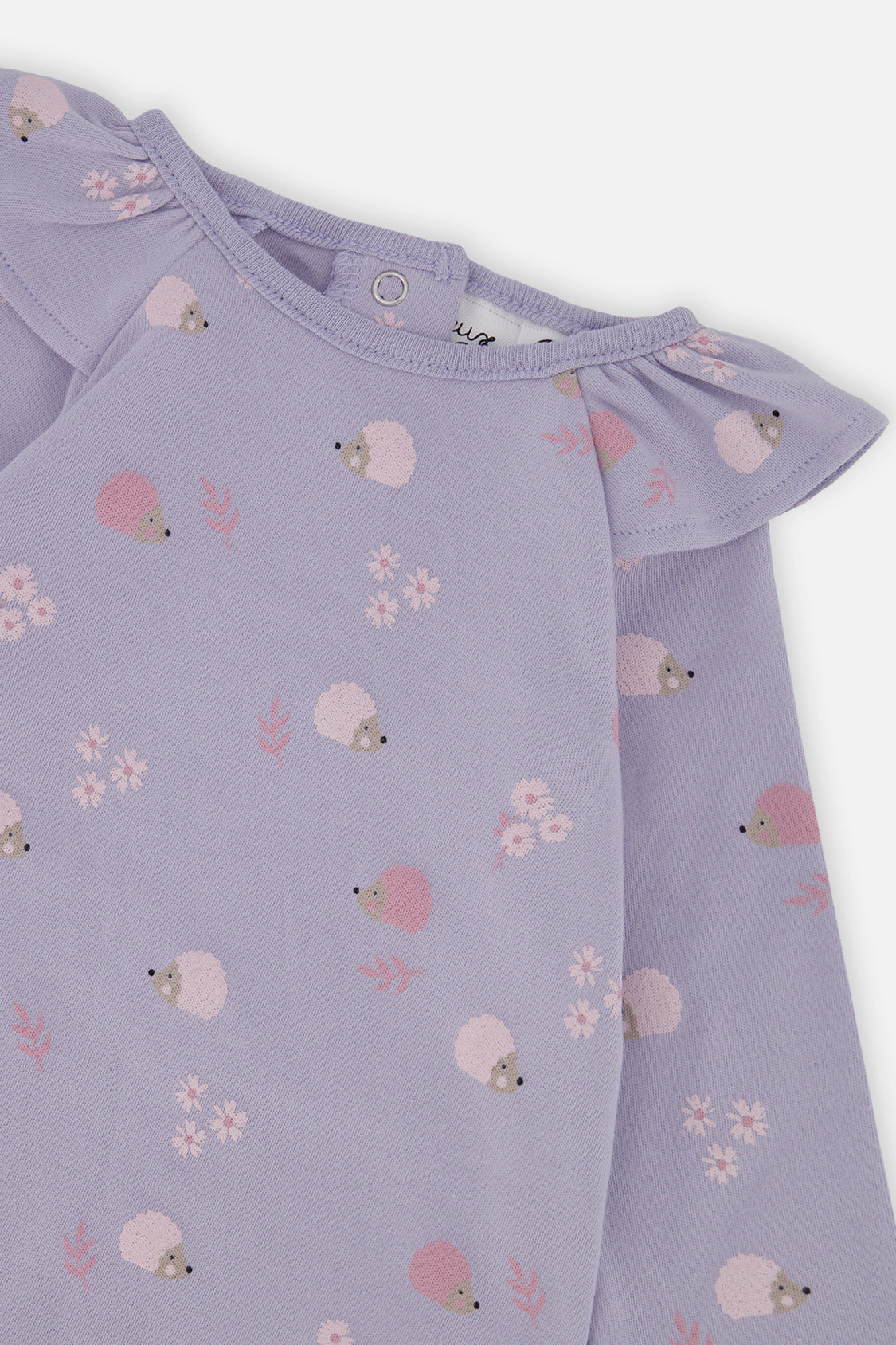 Deux par Girls Organic Cotton Tunic and Legging Set with Hedgehog Print