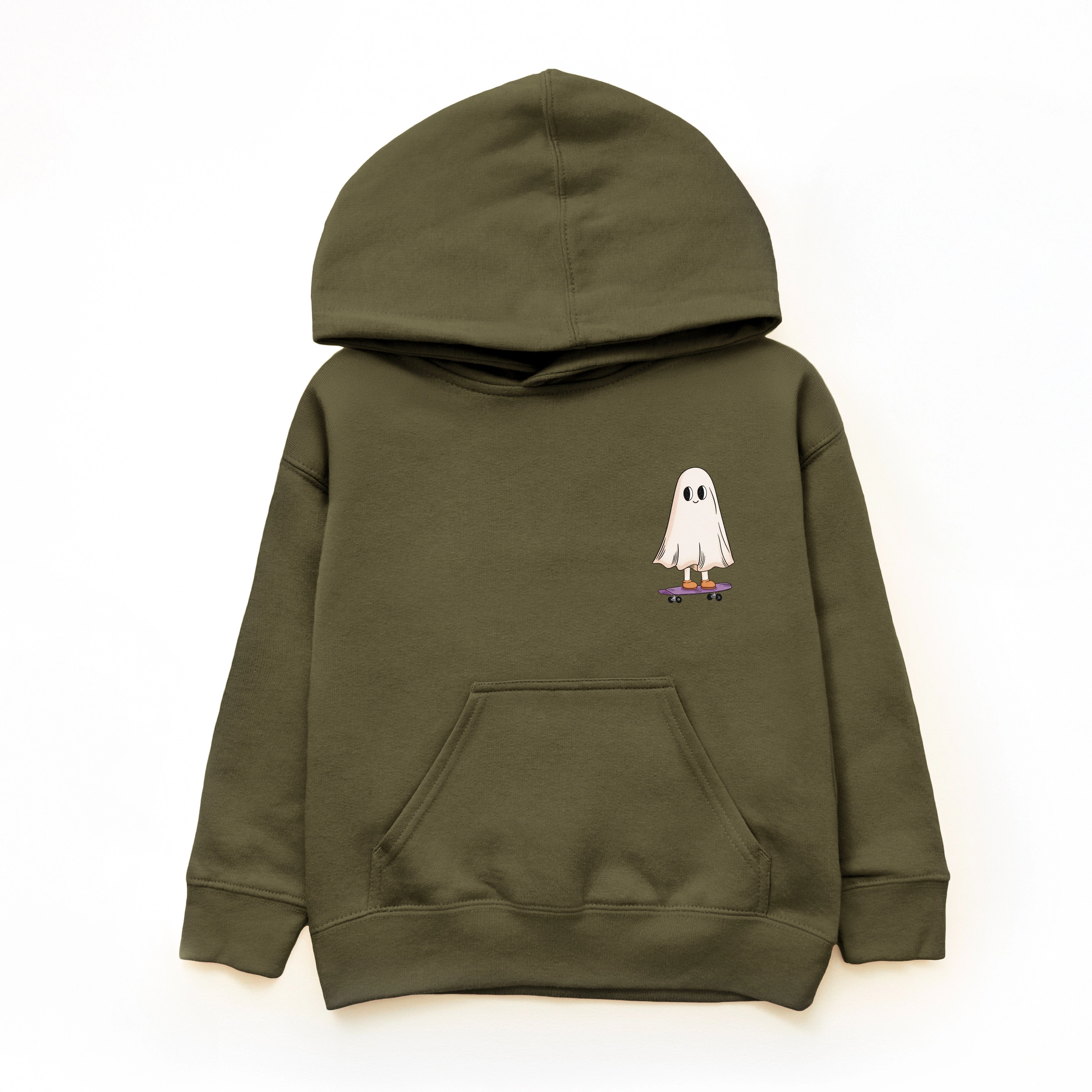 The Juniper Shop - Youth Graphic Hoodie Spooky Dude Ghost Front And Back