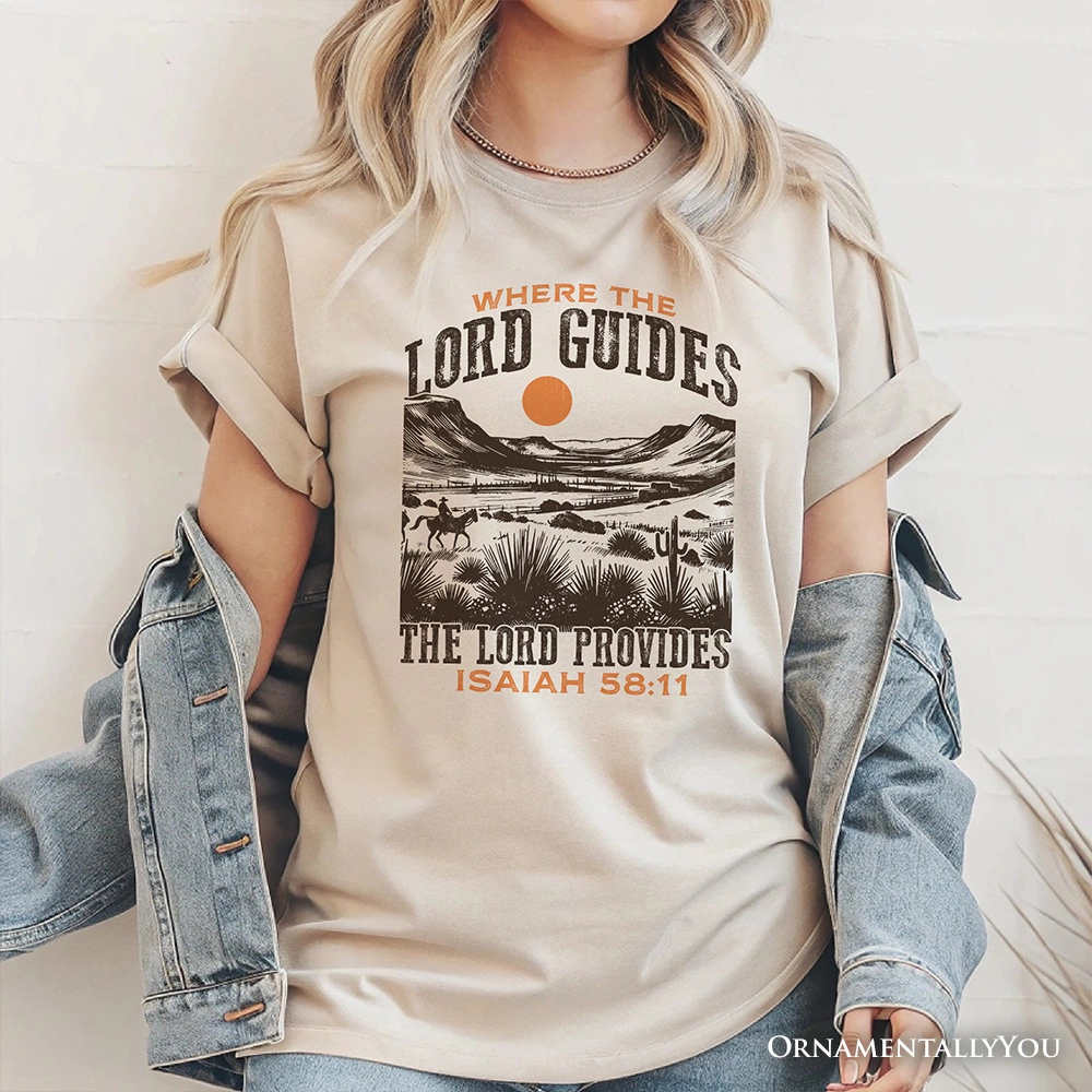 OrnamentallyYou Unisex The Lord Provides Christian T-Shirt