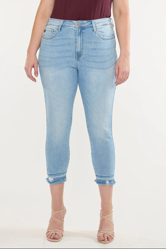 Kancan Women's Plus High Rise Crop Skinny Jeans Thomasin