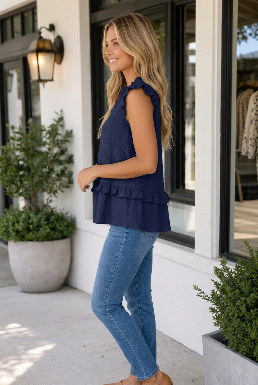 Threaded Pear Pauline Detail Tank Top