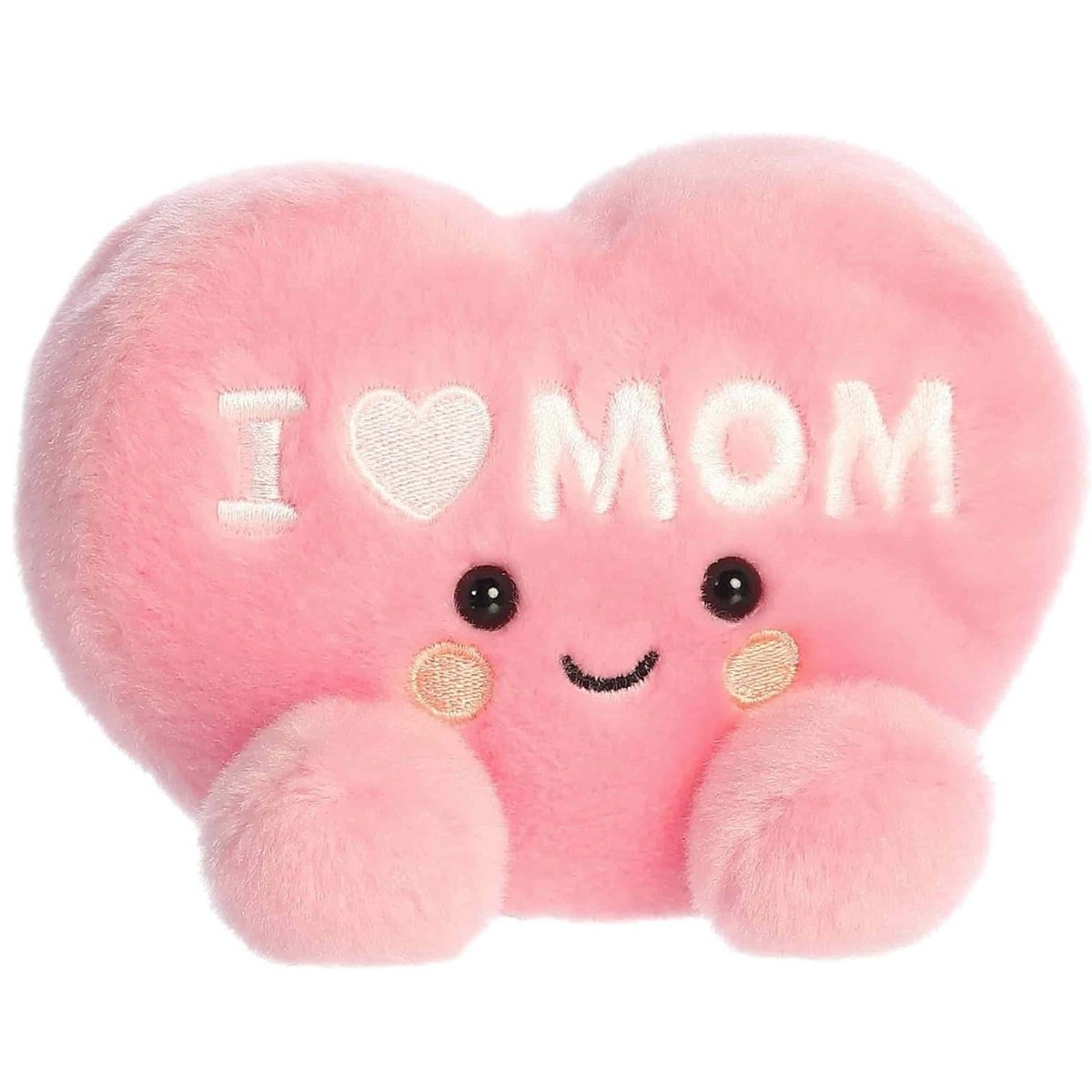 Aurora Palm Pals I Love Mom Heart 5-Inch Stuffed Animal Plush