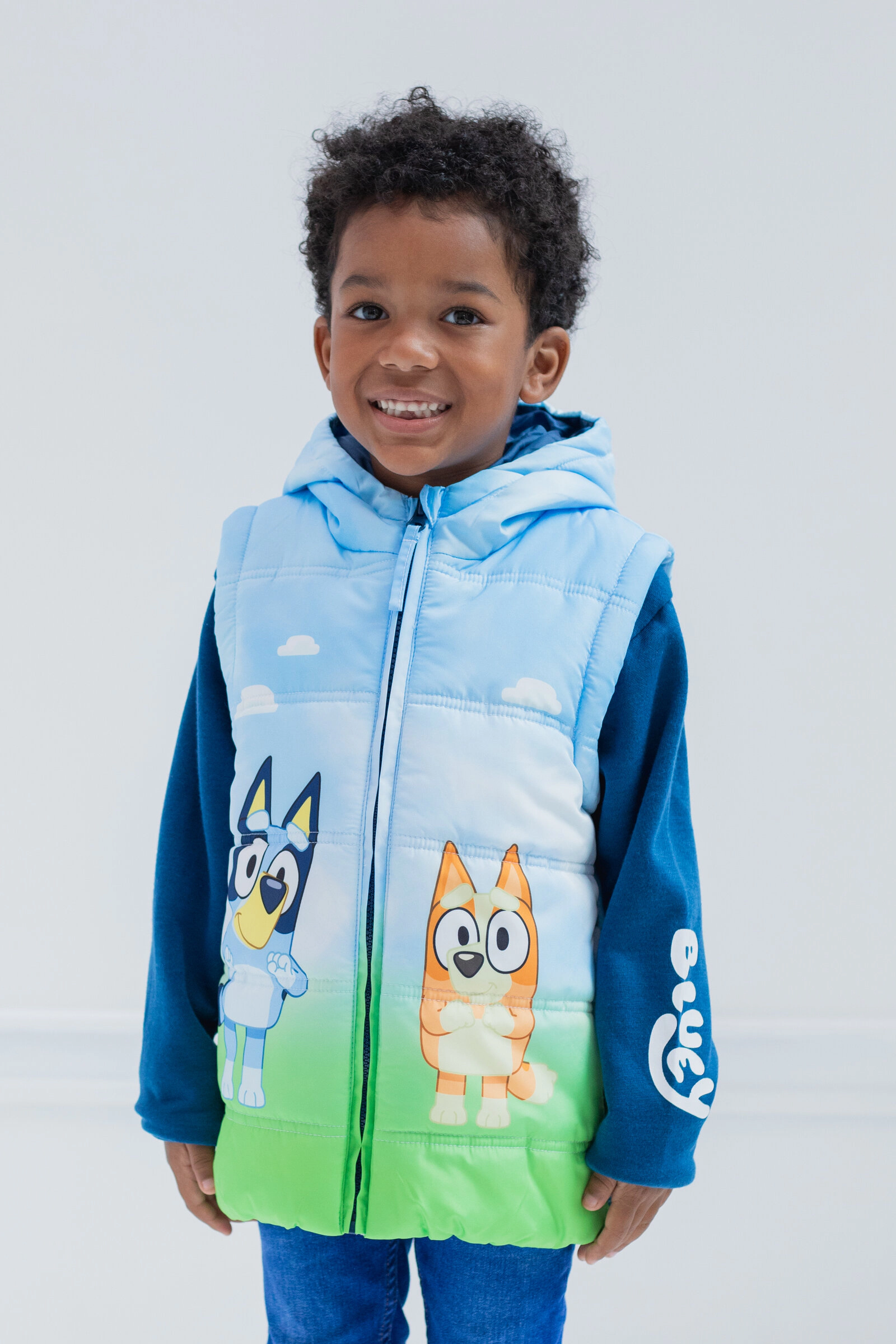 Bluey Girls' Hooded Zip-Up Jacket