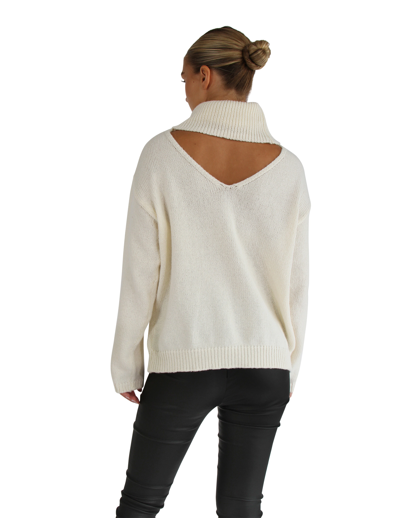 Belle & Bloom Womens Right Here Waiting Open Back Knit