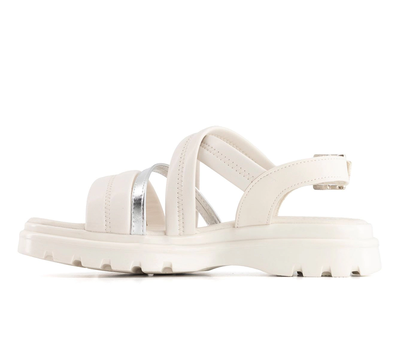 Andrea Womens Slingback Buckle Sandals
