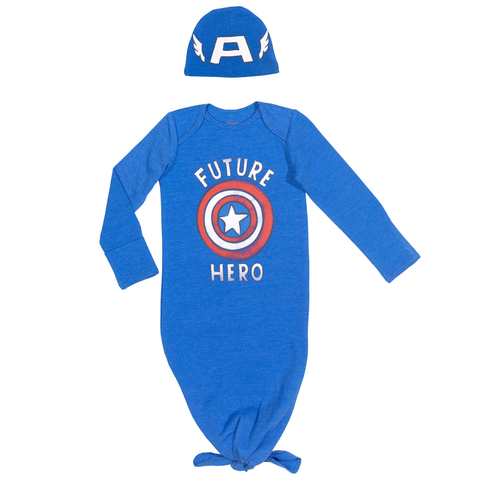 Marvel Comics Baby Boys' 2-Piece Sleepwear Gown and Hat Set