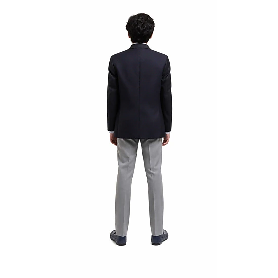 Elie Balleh Boys Slim Fit Diamond Dots Blazer