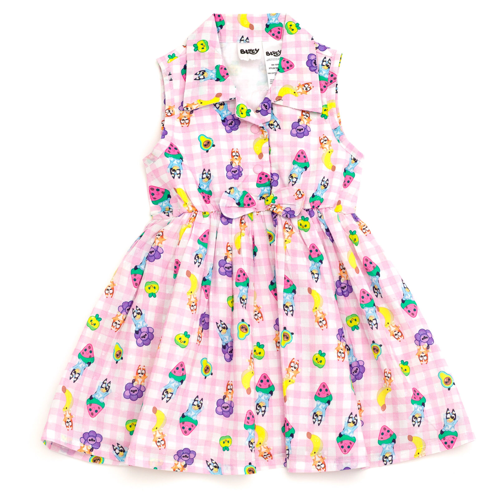 Bluey Girls' Sleeveless Flare Dress
