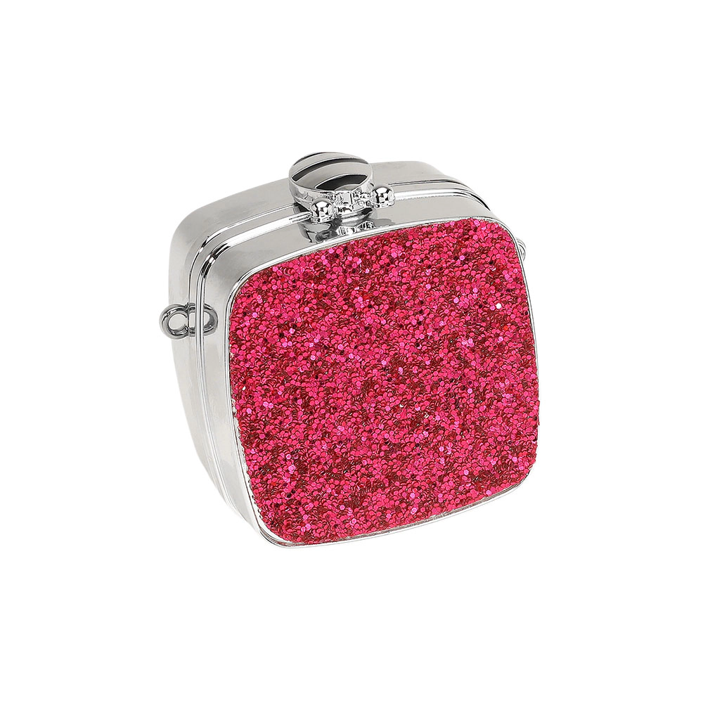 Fashnzfab Square Glitter Mini Clutch Bag Crossbody Bag