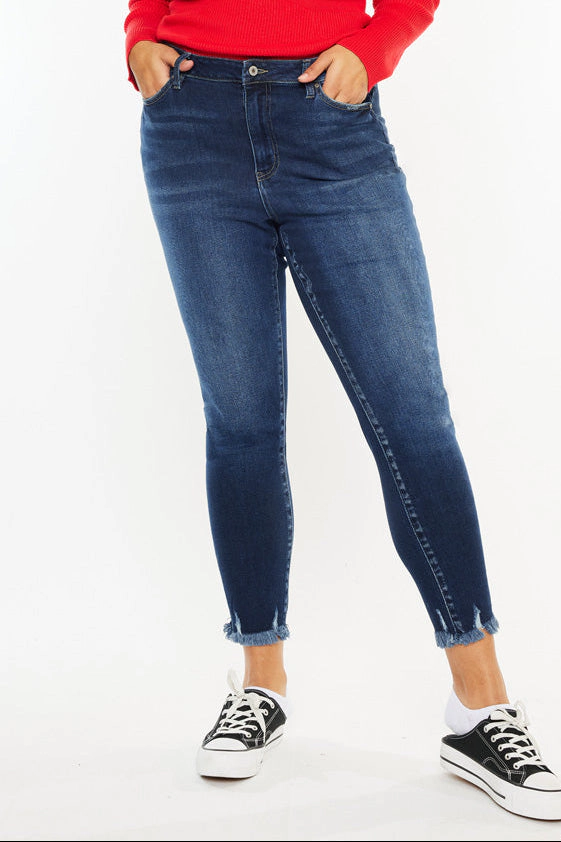 KanCan Women's Plus Ultra High Rise Ankle Skinny Jeans Journey