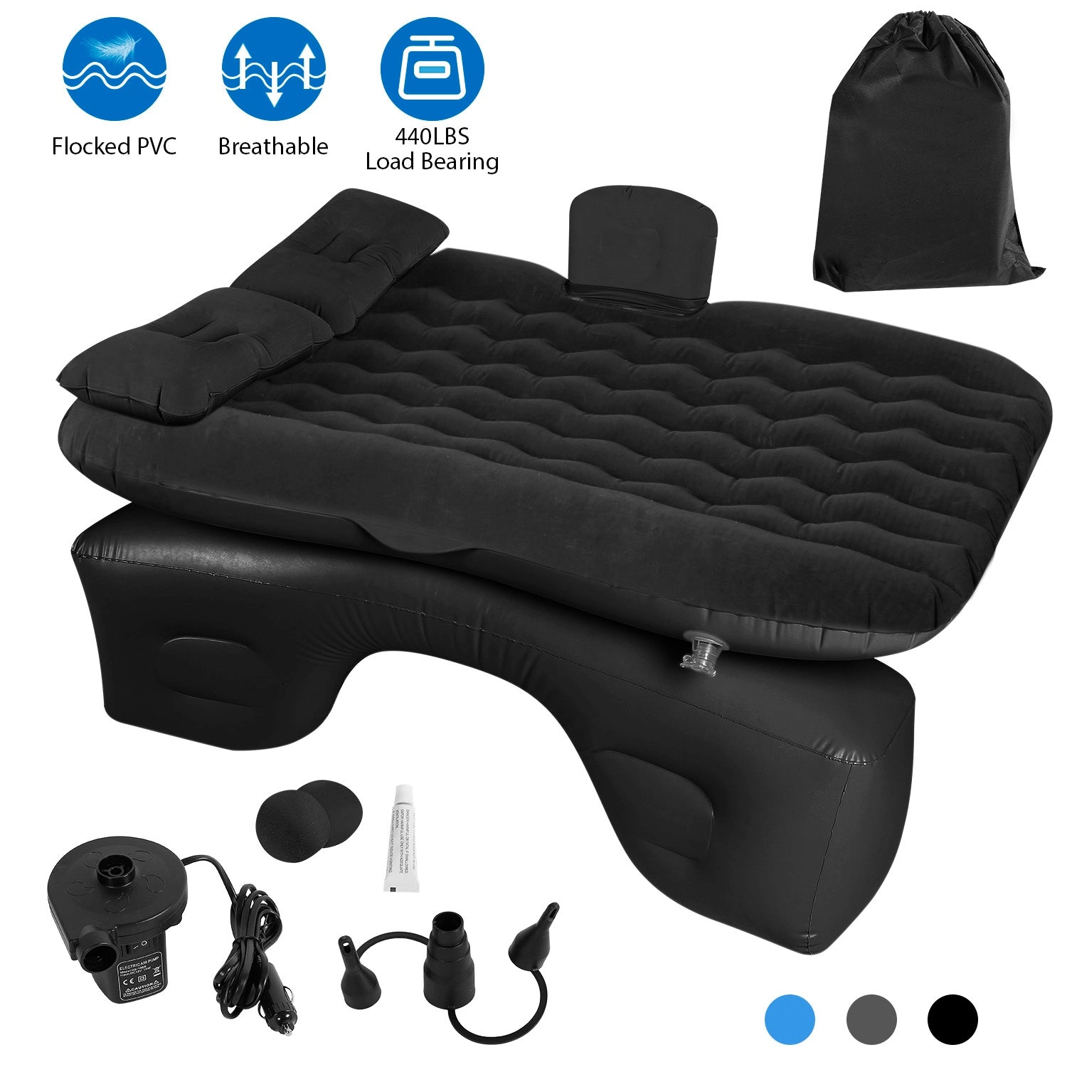 GBruno Inflatable Travel Car Air Mattress